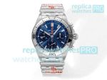 BLS Factory Clone Breitling Chronomat B01 Blue Dial Watch SS Case 42mm